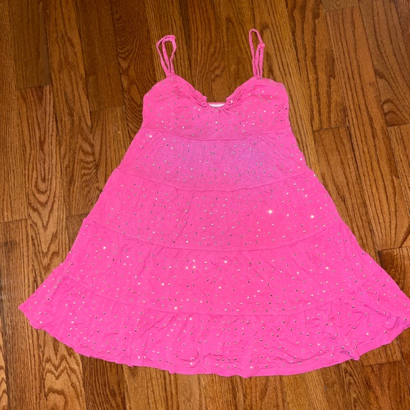 Bedazzled pink sun dress - Picture 1 of 2